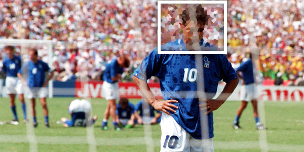 Q1: Who is this? One of the stars of the 1994 World Cup, scoring 5 goals and leading his team to the final, only to miss the final pk and lose in a penalty shootout against Brazil.